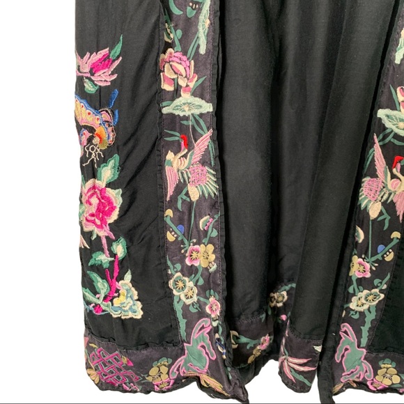 Lucky Brand S Silk Panel Embroidered Tank Dress - Picture 3 of 8